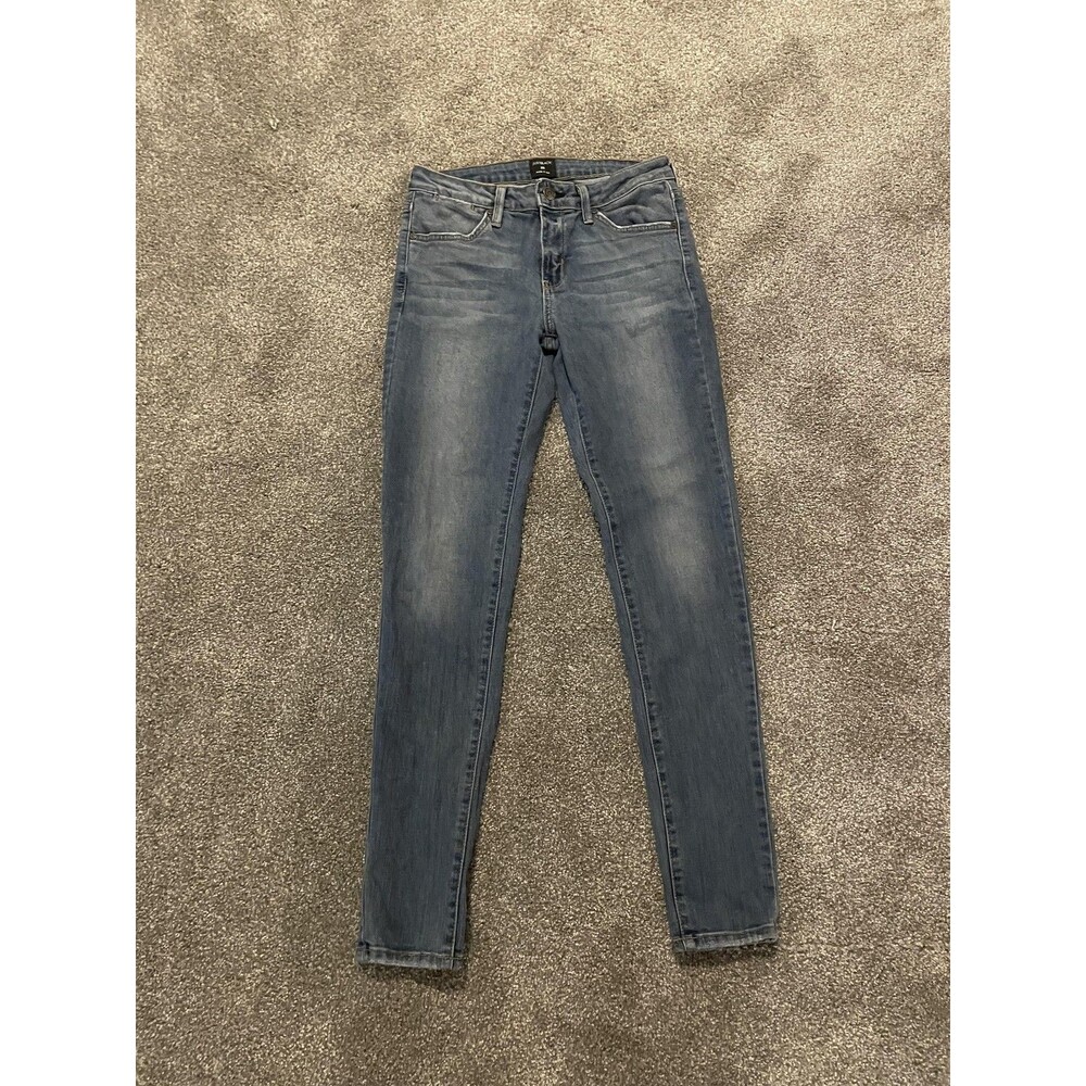 Just Black Jeans Womens 26 Blue Medium Wash Skinny Slim Stretch Denim USA